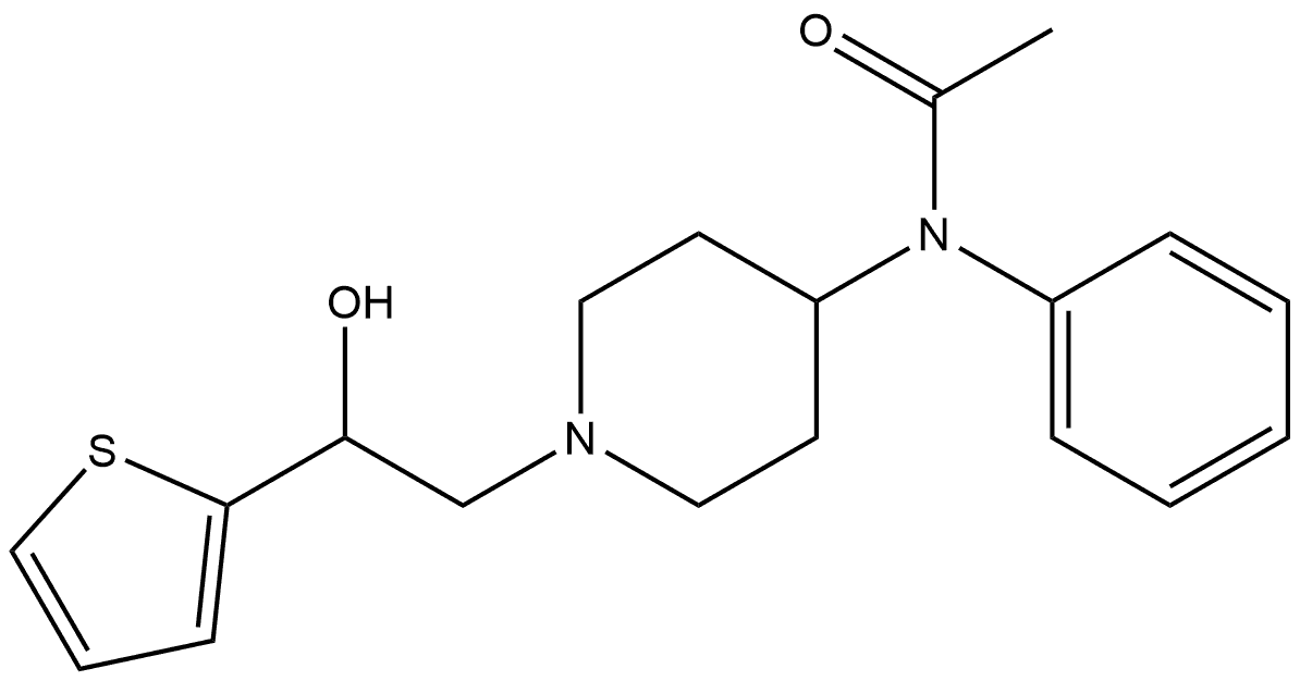 β-Hydroxythioacetylfentanyl Structure