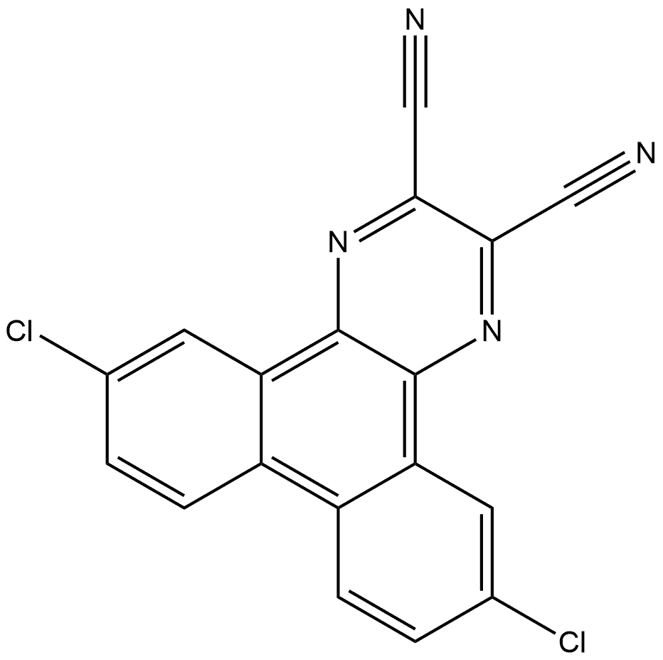 6,11-dichloro-2,3-dicyanopyrazinophenanthrene Structure