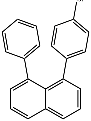 Naphthalene, 1-(4-chlorophenyl)-8-phenyl- 구조식 이미지