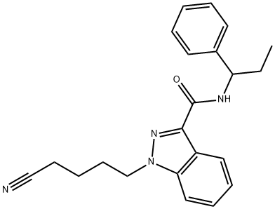 1-(4-Cyanobutyl)-N-(1-phenylpropyl)-1H-indazole-3-carboxamide Structure