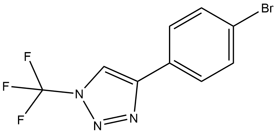 4-(4-Bromophenyl)-1-(trifluoromethyl)-1H-1,2,3-triazole Structure