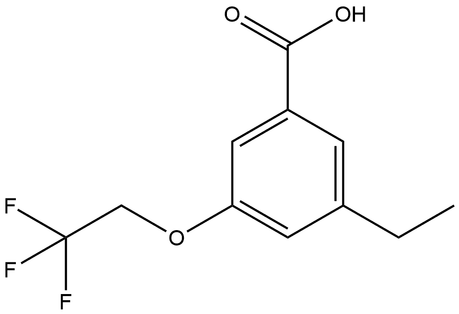 3-Ethyl-5-(2,2,2-trifluoroethoxy)benzoic acid Structure