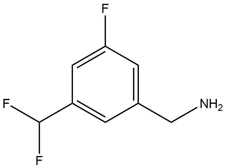 3-(Difluoromethyl)-5-fluorobenzenemethanamine Structure