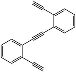 Benzene, 1,1'-(1,2-ethynediyl)bis[2-ethynyl- 구조식 이미지