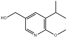 3-Pyridinemethanol, 6-methoxy-5-(1-methylethyl)- 구조식 이미지