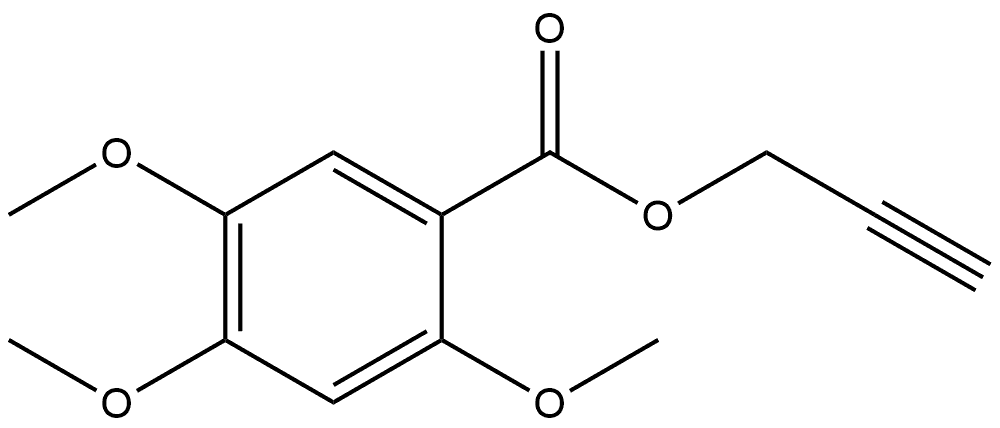 2-Propyn-1-yl 2,4,5-trimethoxybenzoate Structure