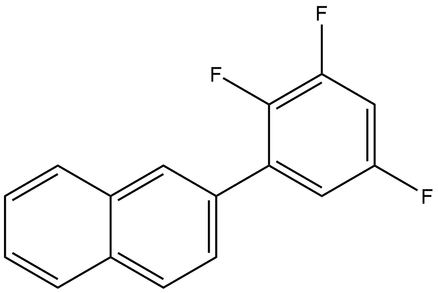 2-(2,3,5-Trifluorophenyl)naphthalene Structure