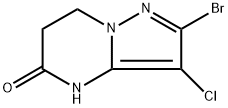 Pyrazolo[1,5-a]pyrimidin-5(4H)-one, 2-bromo-3-chloro-6,7-dihydro- 구조식 이미지