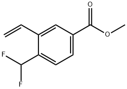 Methyl 4-(difluoromethyl)-3-ethenylbenzoate Structure