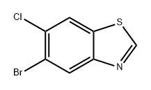 Benzothiazole, 5-bromo-6-chloro- Structure