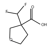 3-Furancarboxylic acid, 3-(difluoromethyl)tetrahydro- 구조식 이미지