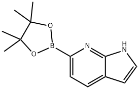 1H-Pyrrolo[2,3-b]pyridine, 6-(4,4,5,5-tetramethyl-1,3,2-dioxaborolan-2-yl)- Structure