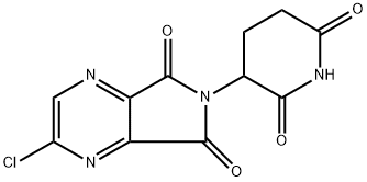 2-Chloro-6-(2,6-dioxopiperidin-3-yl)-5H-pyrrolo[3,4-b]pyrazine-5,7(6H)-dione 구조식 이미지