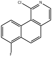 Benz[h]isoquinoline, 1-chloro-7-fluoro- Structure