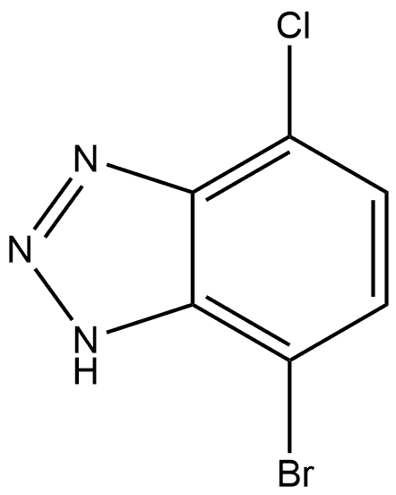 7-Bromo-4-chloro-1H-benzo[d][1,2,3]triazole Structure