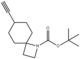 1,1-Dimethylethyl 7-ethynyl-1-azaspiro[3.5]nonane-1-carboxylate 구조식 이미지