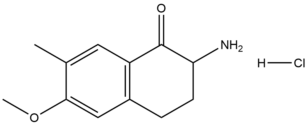 2-Amino-6-methoxy-7-methyl-3,4-dihydronaphthalen-1(2H)-one hydrochloride Structure