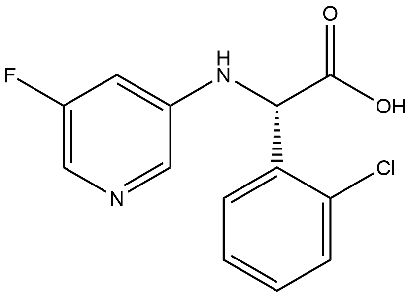 (αS)-2-Chloro-α-[(5-fluoro-3-pyridinyl)amino]benzeneacetic acid Structure