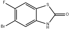 2(3H)-Benzothiazolone, 5-bromo-6-fluoro- Structure