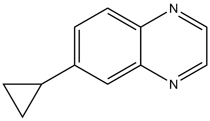 6-Cyclopropylquinoxaline Structure