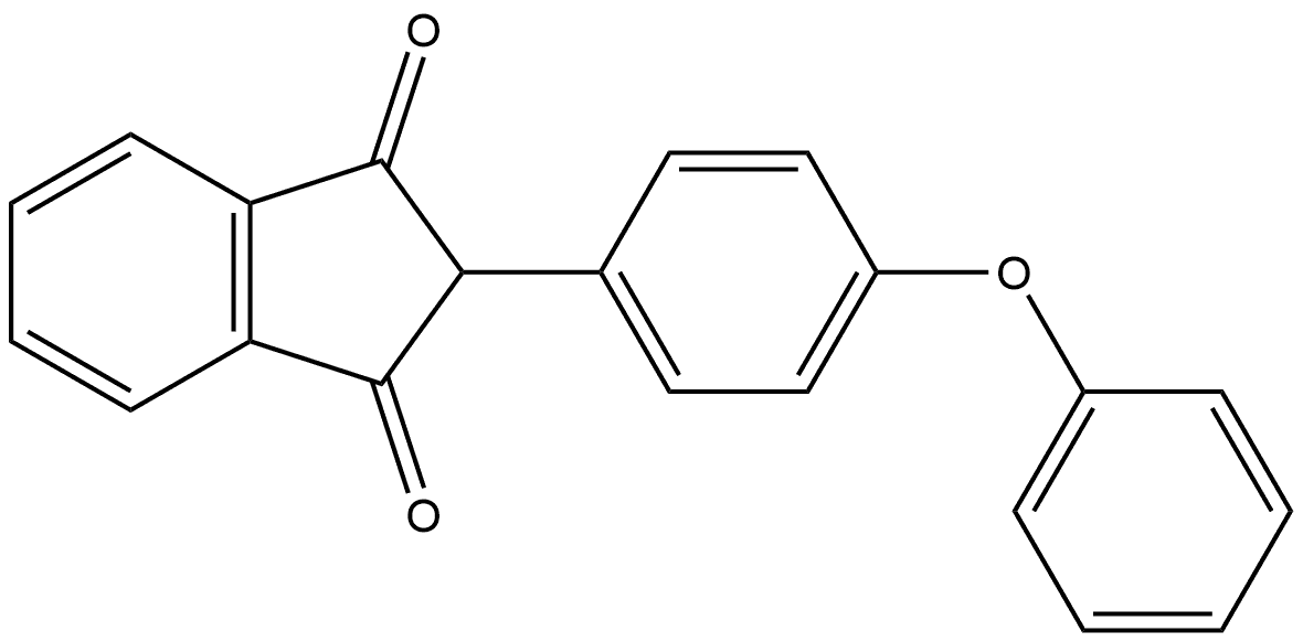 2-(4-Phenoxyphenyl)-1H-indene-1,3(2H)-dione Structure