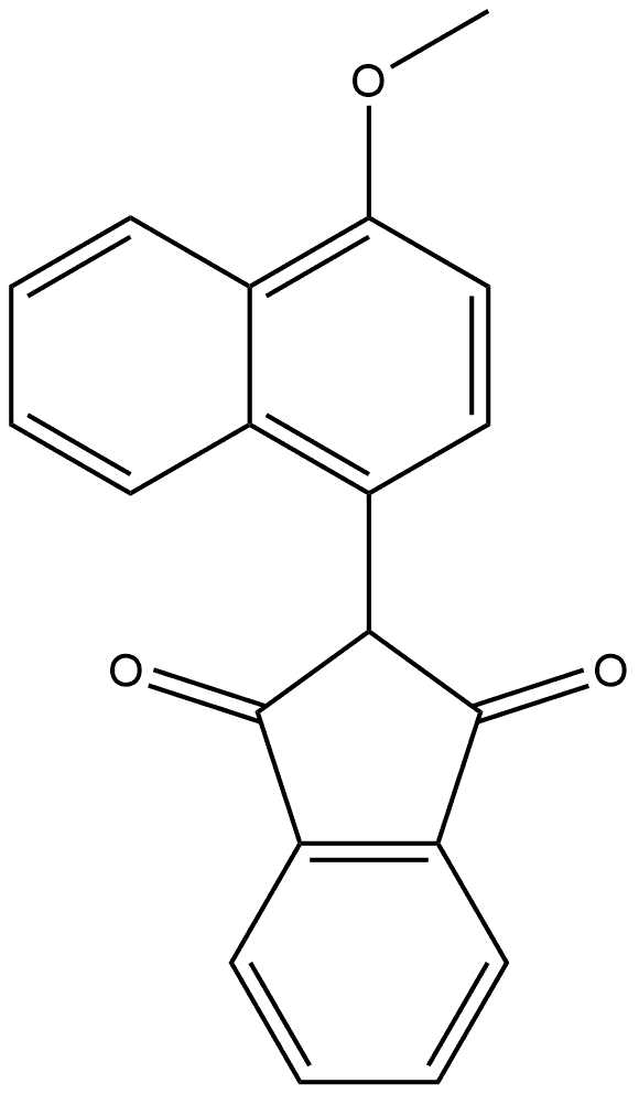 2-(4-Methoxynaphthalen-1-yl)-1H-indene-1,3(2H)-dione Structure