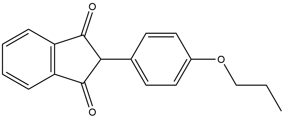 2-(4-Propoxyphenyl)-1H-indene-1,3(2H)-dione Structure