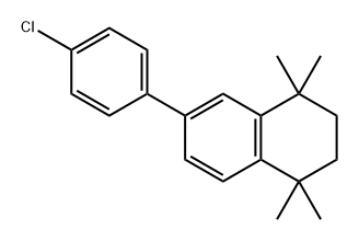 Naphthalene, 6-(4-chlorophenyl)-1,2,3,4-tetrahydro-1,1,4,4-tetramethyl- Structure