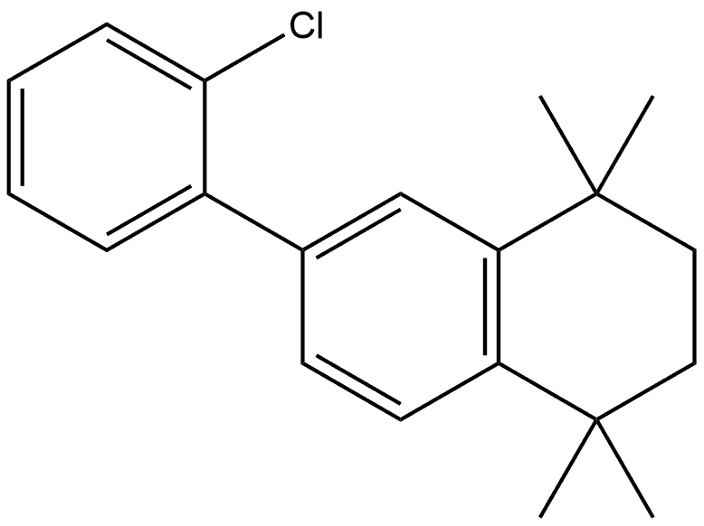 6-(2-Chlorophenyl)-1,2,3,4-tetrahydro-1,1,4,4-tetramethylnaphthalene Structure