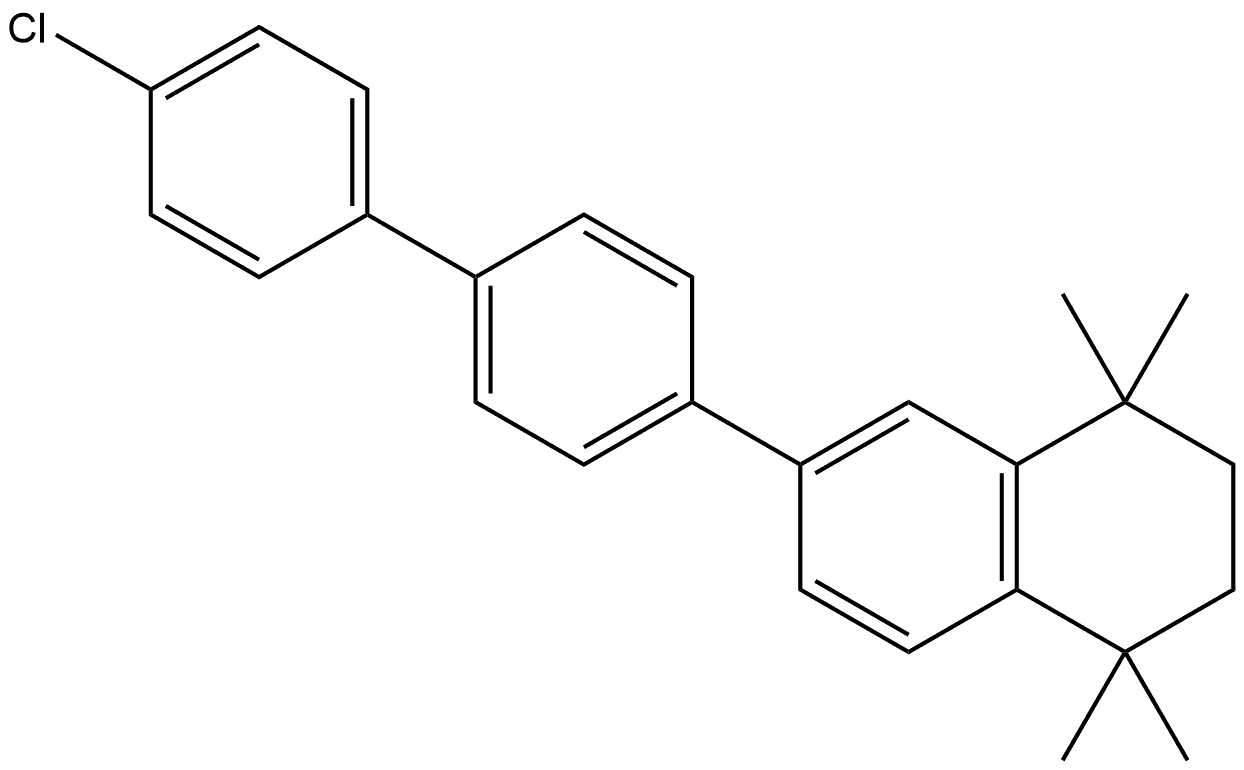 6-(4'-Chloro[1,1'-biphenyl]-4-yl)-1,2,3,4-tetrahydro-1,1,4,4-tetramethylnapht... Structure