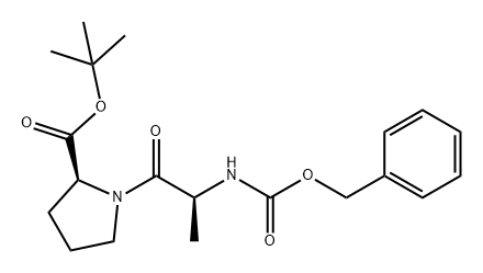 L-Proline, N-[(phenylmethoxy)carbonyl]-L-alanyl-, 1,1-dimethylethyl ester Structure