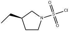 (R)-3-Ethylpyrrolidine-1-sulfonyl chloride 구조식 이미지