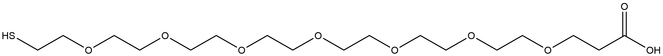 Thiol-PEG7-acid Structure