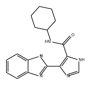 1H-Imidazole-5-carboxamide, 4-(1H-benzimidazol-2-yl)-N-cyclohexyl- Structure