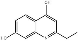 4,7-Quinolinediol, 2-ethyl- 구조식 이미지