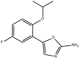 5-(5-fluoro-2-isopropoxyphenyl)thiazol-2-amine 구조식 이미지