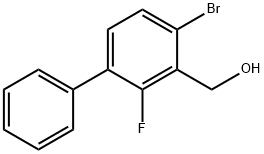 (4-Bromo-2-fluoro-[1,1'-biphenyl]-3-yl)methanol Structure