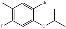 1-Bromo-4-fluoro-2-isopropoxy-5-methylbenzene Structure