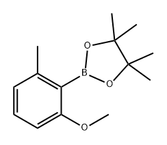 1,3,2-Dioxaborolane, 2-(2-methoxy-6-methylphenyl)-4,4,5,5-tetramethyl- Structure