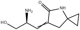 4-Azaspiro[2.4]heptan-5-one, 6-[(2S)-2-amino-3-hydroxypropylidene]- 구조식 이미지