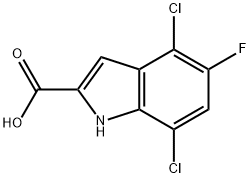 4,7-Dichloro-5-fluoro-1H-indole-2-carboxylic acid Structure