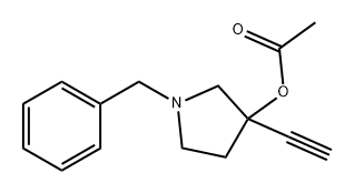 3-Pyrrolidinol, 3-ethynyl-1-(phenylmethyl)-, 3-acetate Structure