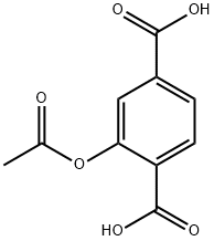 1,4-Benzenedicarboxylic acid, 2-(acetyloxy)- 구조식 이미지