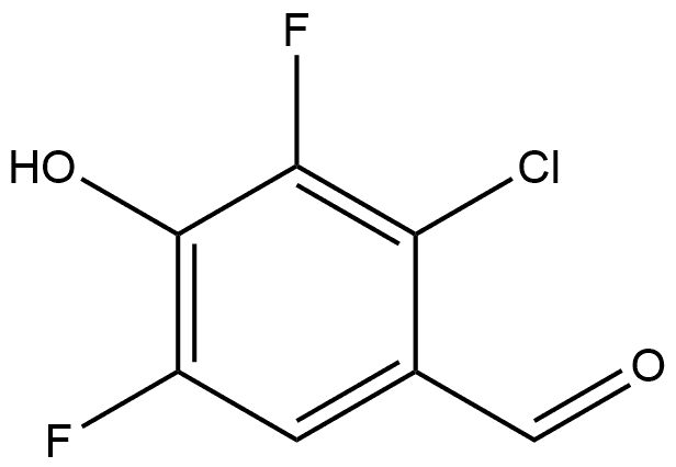 2-Chloro-3,5-difluoro-4-hydroxybenzaldehyde Structure