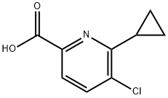 5-Chloro-6-cyclopropyl-2-pyridinecarboxylic acid Structure