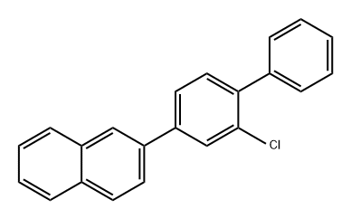 Naphthalene, 2-(2-chloro[1,1'-biphenyl]-4-yl)- Structure