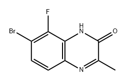2(1H)-Quinoxalinone, 7-bromo-8-fluoro-3-methyl- 구조식 이미지