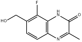 2(1H)-Quinoxalinone, 8-fluoro-7-(hydroxymethyl)-3-methyl- Structure