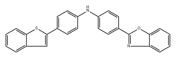 4-(benzo[b]thiophen-2-yl)-N-(4-(benzo[d]oxazol-2-yl)phenyl)aniline 구조식 이미지