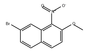 Naphthalene, 7-bromo-2-methoxy-1-nitro- 구조식 이미지